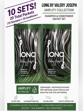 Valery Joseph AMPLIFY Shampoo & Conditioner 10 Sets (Green)